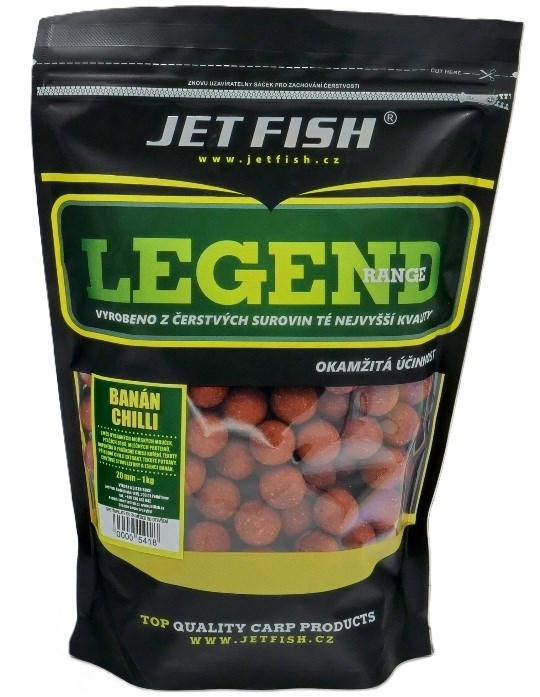 Jet Fish boilies legend Banán/Chilli 1kg