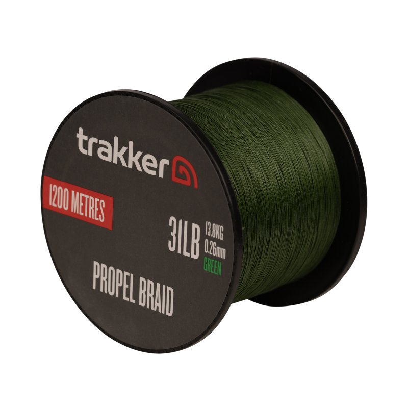 Trakker Kmeňová pletená šnúra Propel Braid 0,26mm, 31lb, 1200m, Green