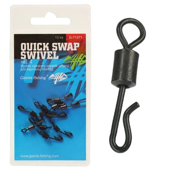 Rýchlovýmenný obratlík Quick Swap Swivel 10ks