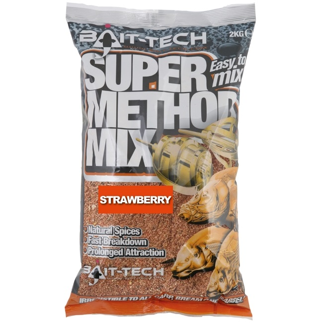 Bait-Tech kŕmičková zmes Super Method Mix Strawberry 2 kg