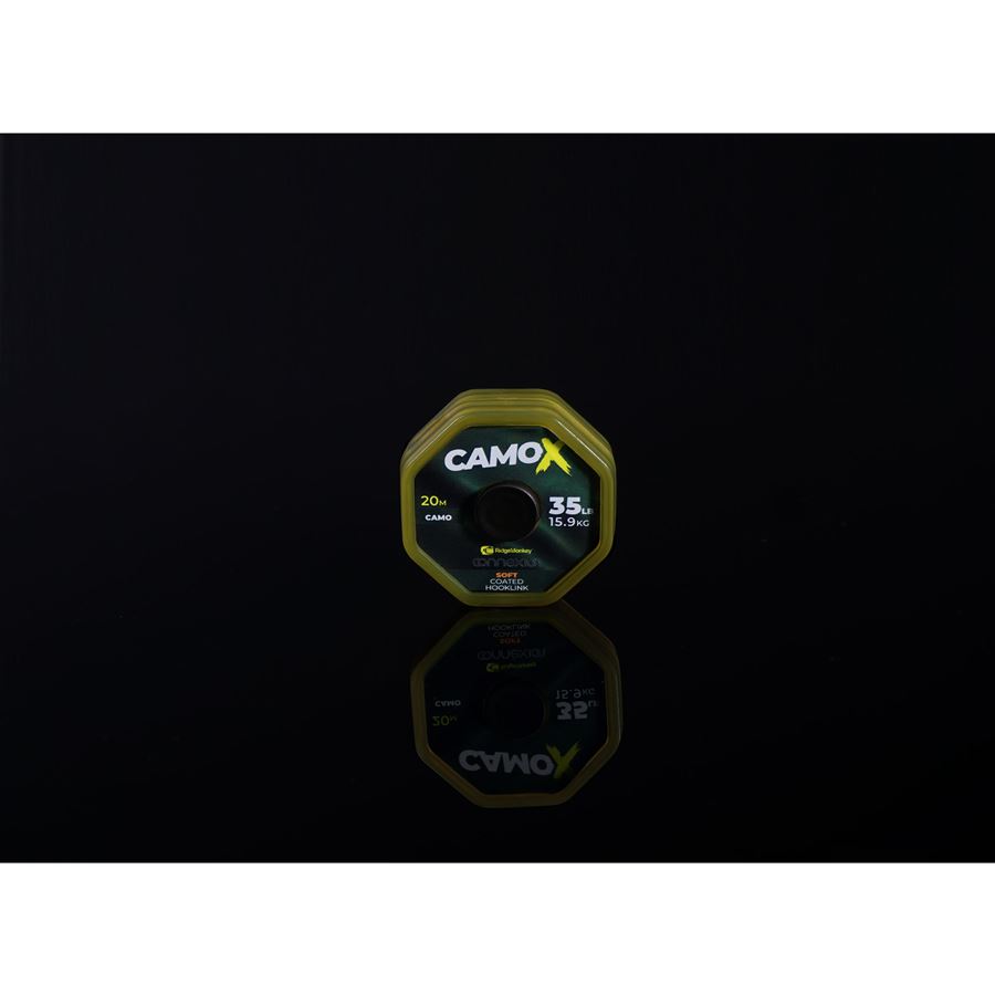 Connexion CamoX Soft Coated Hooklink 35lb 20m