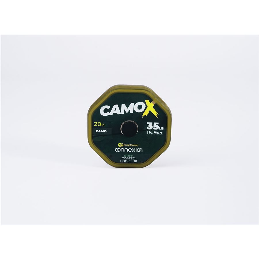 Connexion CamoX Stiff Coated Hooklink 35lb 20m