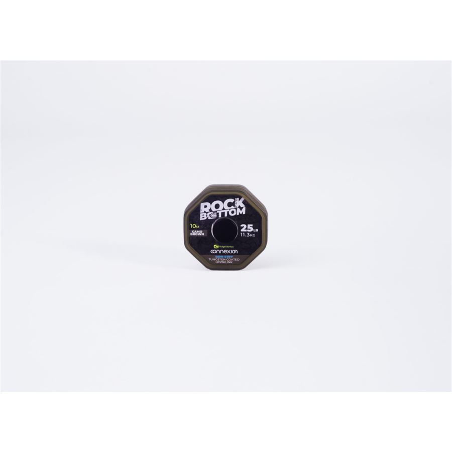 Connexion Rock Bottom Tungsten Soft Coated Hooklink Camo Green 25lb 10m