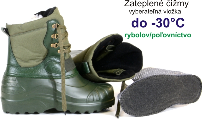Čižmy Tramp do -30° zelené
