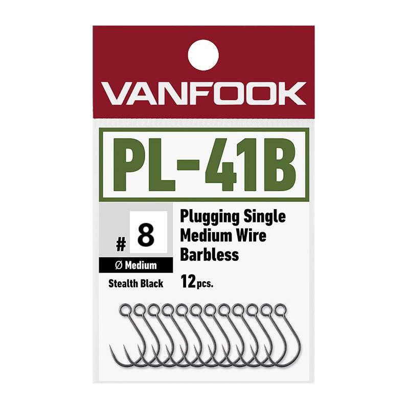PL-41B Plugging Single Medium Heavy Wire Barbless 12ks veľkosť 8
