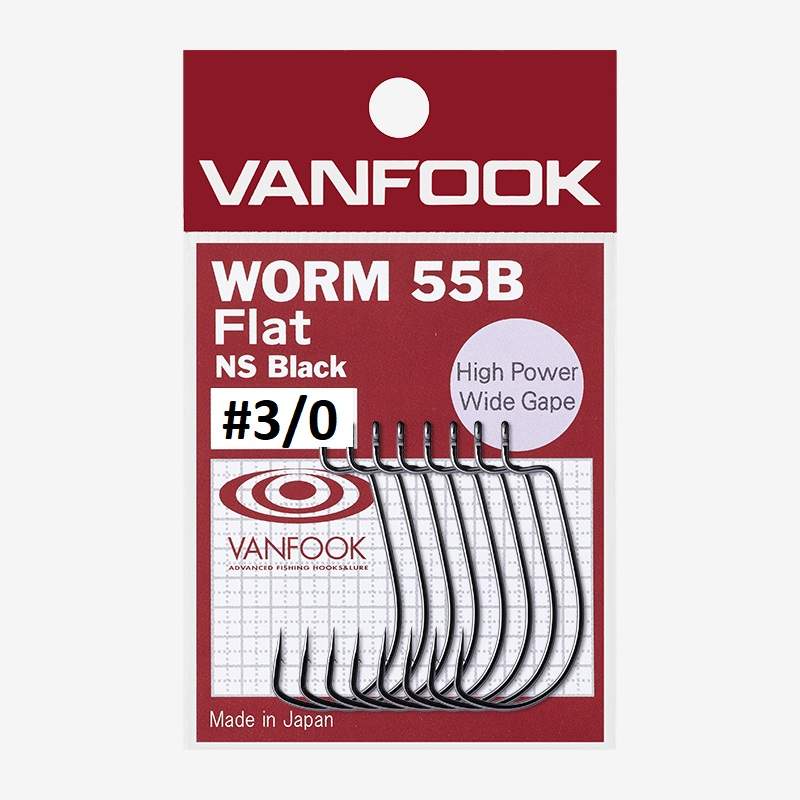 Vanfook Worm 55B Flat veľ 3/0 5ks