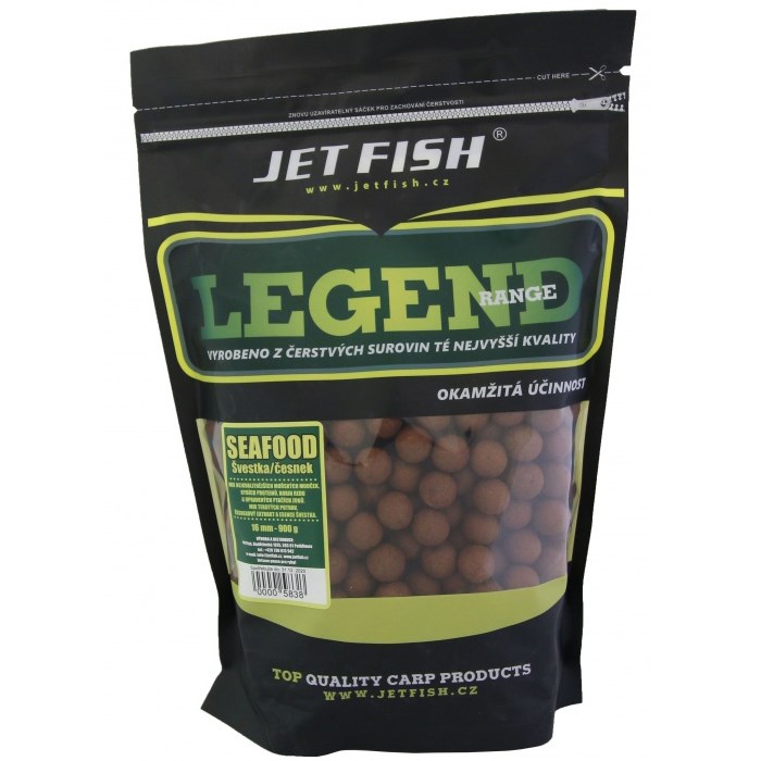 Jet Fish boilies legend Seafood Slivka/Cesnak 1kg