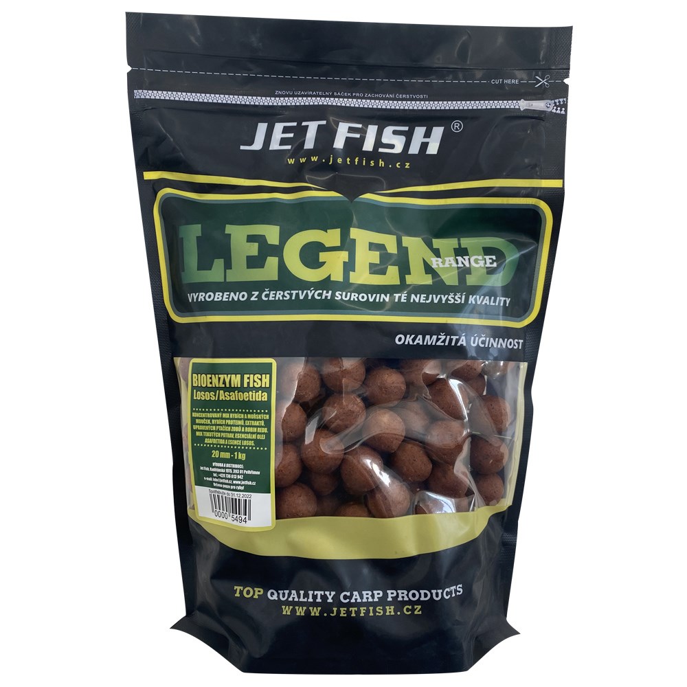 Jet Fish boilies legend Bioenzym Fish Losos/Asafoetida 1kg