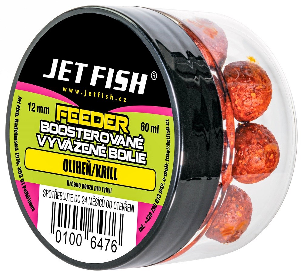 Jet Fish feede boosterované boilies 12mm